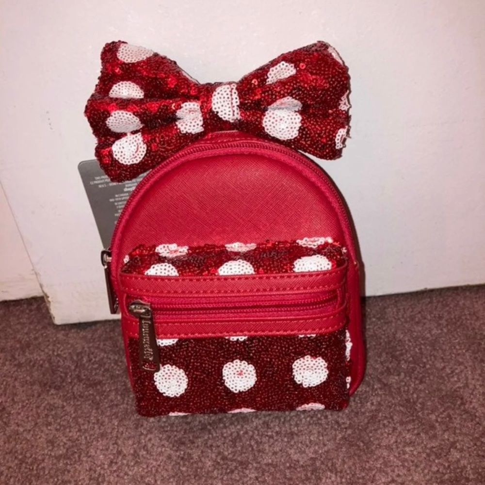 Minnie Mouse Bow Backpack Wristlet